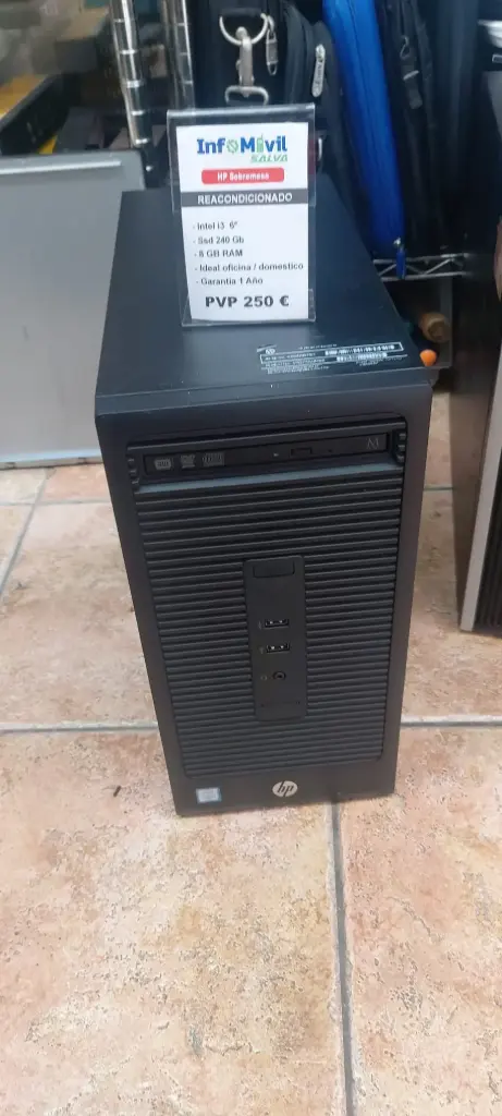 [S0101] HP Sobremesa i3 / 8Gb / Ssd 240 Gb